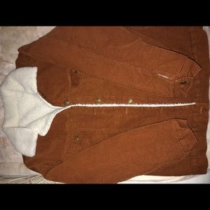 Fleece Corduroy Winter Coat